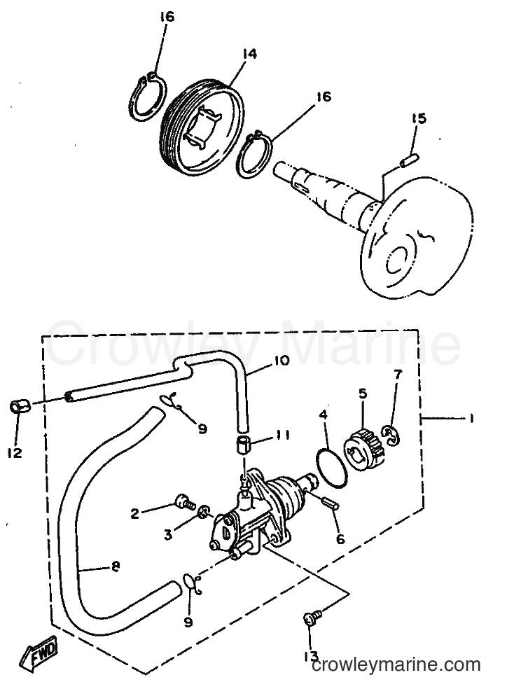 1997 Scooter YN50 - YN50 (5AD3) [99A] - OIL PUMP