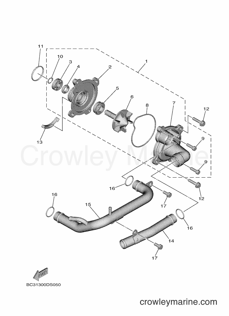 Yamaha Motors XP530D-A (BC31) [050] - WATER PUMP
