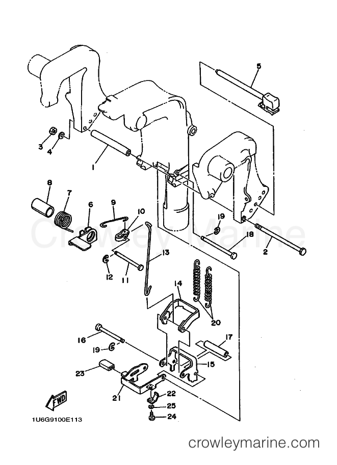 Yamaha Motors F9.9B (6G90) [030] - BRACKET 2