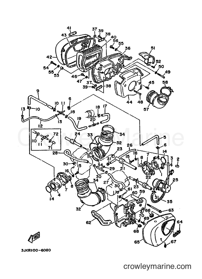 1996 Cruiser XV1100 - XV1100 (3JKR) [010] - INTAKE