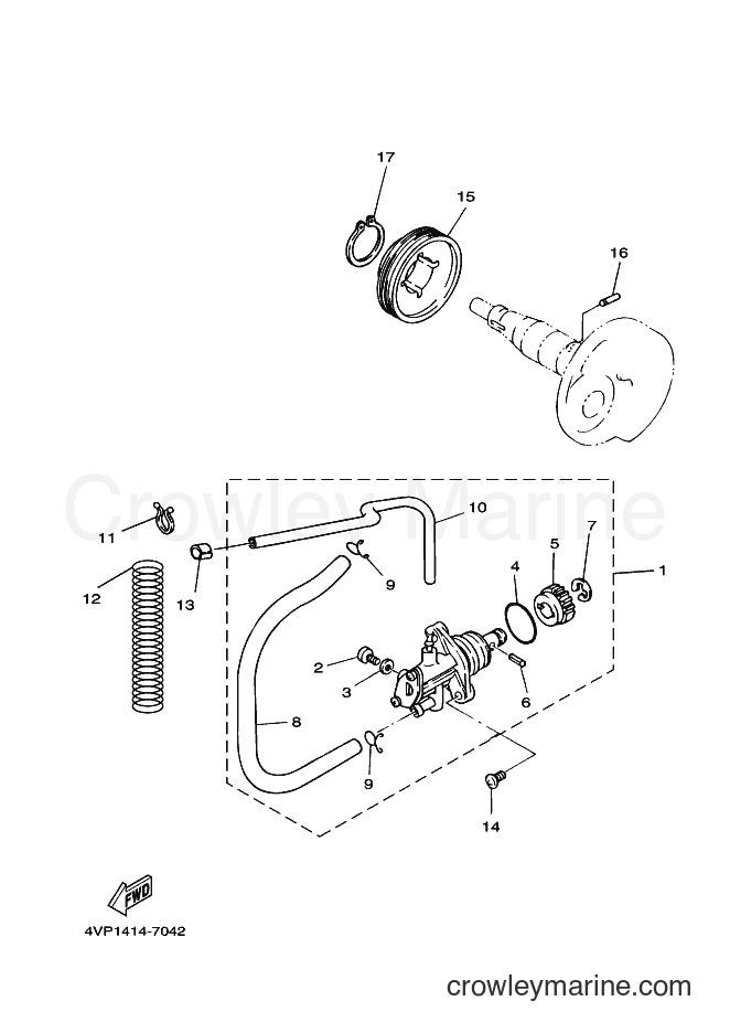 2007 Scooter YW100 - YW100 (1S54) [010] - OIL PUMP