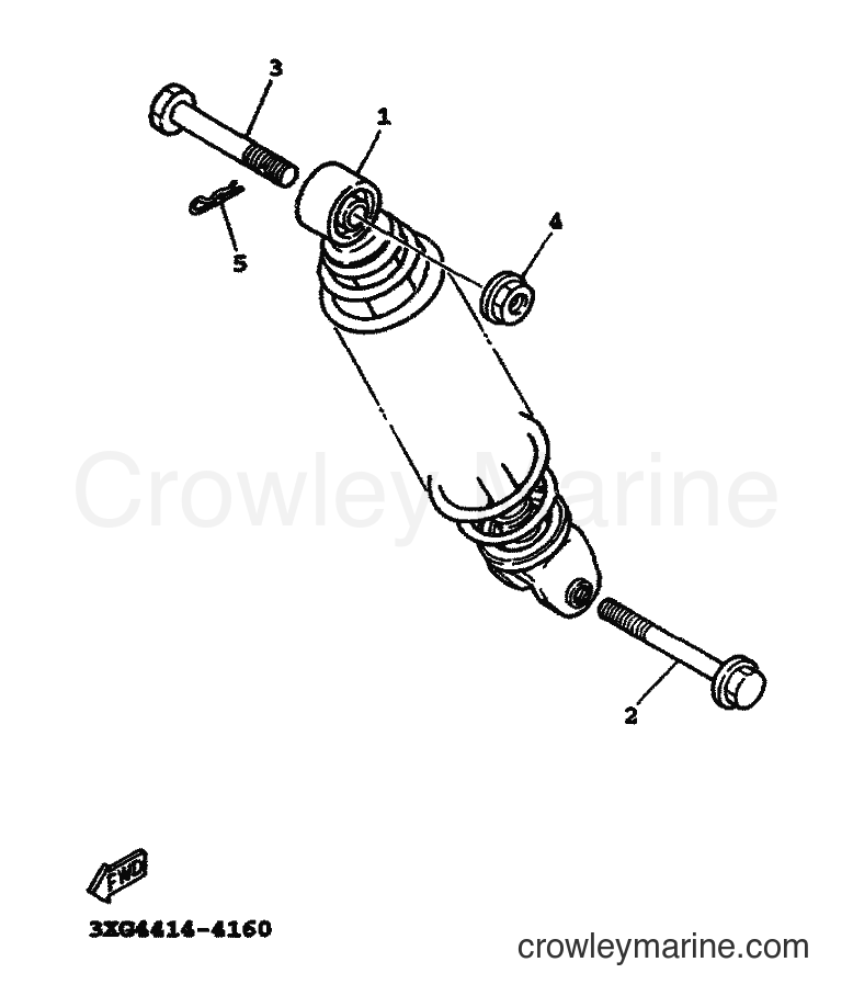 2000 Scooter YW100T - YW100T (5JY2) [010] - REAR SUSPENSION