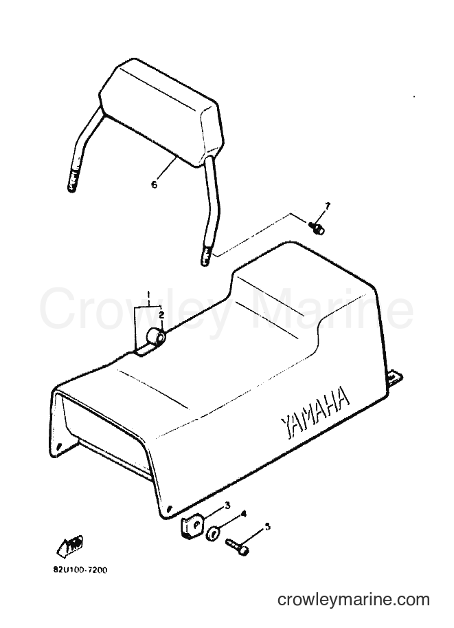 1990 Snowmobile ET400TP - ET400TP (87W1) [010] - SEAT