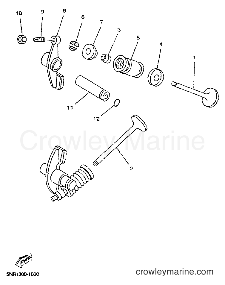 2001 Scooter YP150D - YP150D (5NS1) [010] - VALVE