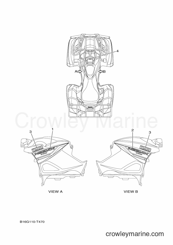 2018 ATV YFM700FWB - YFM700FWB (B16M) [010] - GRAPHICS