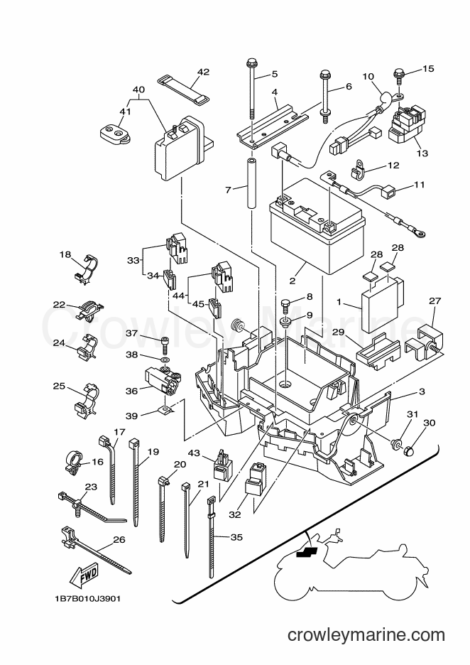 Yamaha Motors CP250 (1B7E) [010] - ELECTRICAL 1