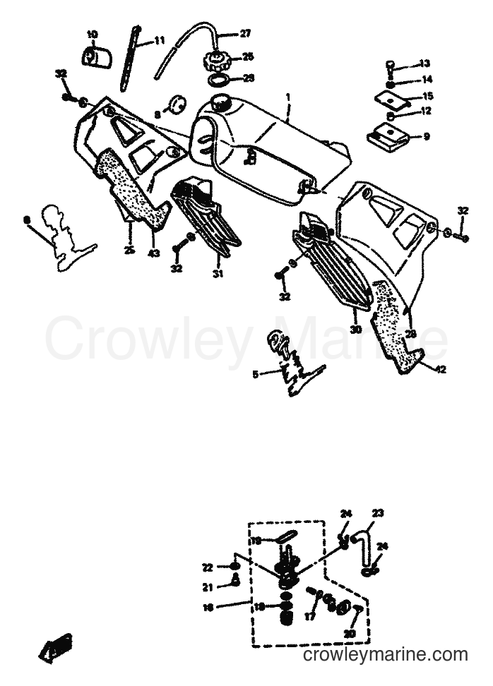 1991 Scooter DT50R - DT50R (4CT2) [999] - FUEL TANK