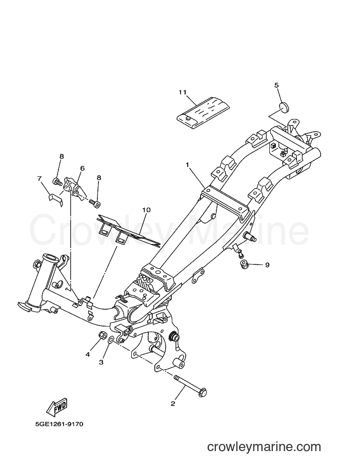 2002 Scooter T105SE - T105SE (5ER3) [010] - FRAME