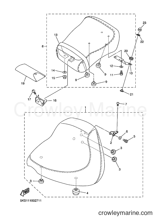 Yamaha Motors XVS1100A (5KST) [010] - SEAT