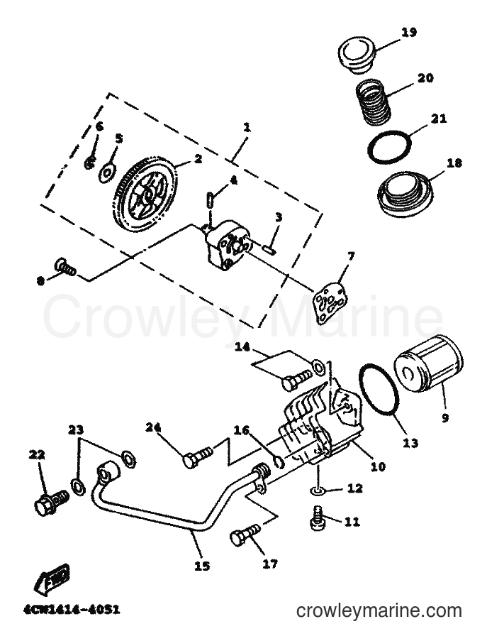 2000 Scooter XC125A - XC125A (5MJ5) [010] - OIL PUMP