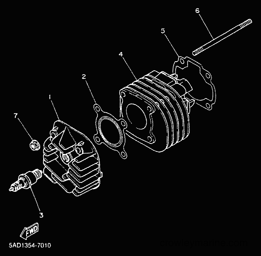 Yamaha Motors YN50 (5BV5) [010] - CYLINDER