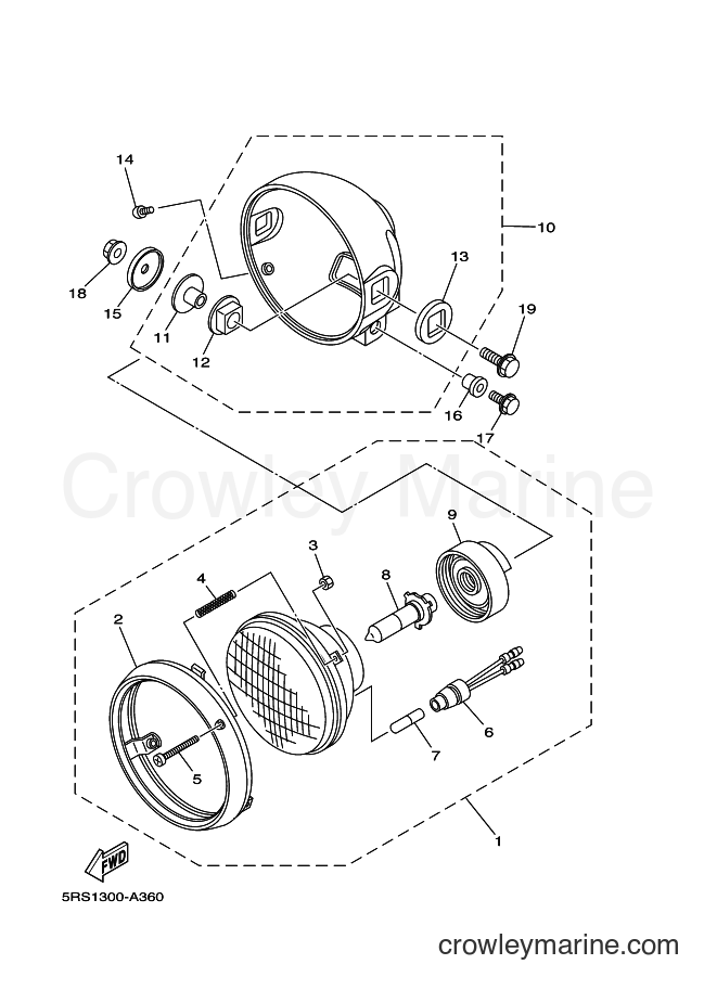 2003 Dirt Bike TW125 - TW125 (5RS4) [010] - HEADLIGHT