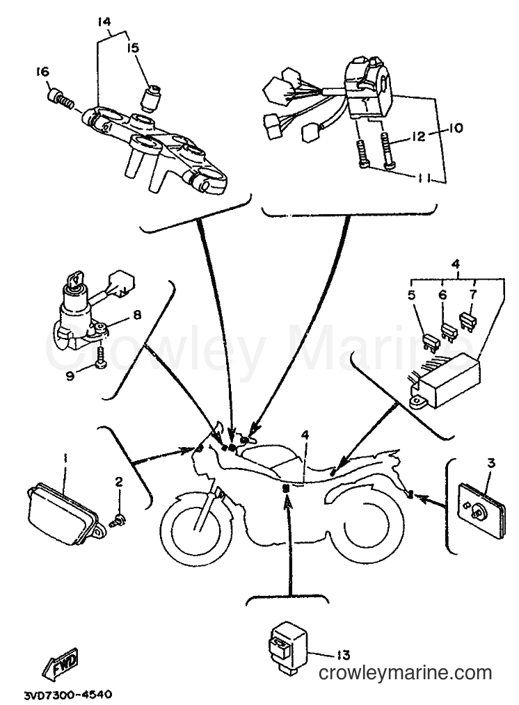 Yamaha Motors TDM850 (3VD7) [999] - ALTERNATE FOR ELECTRICAL