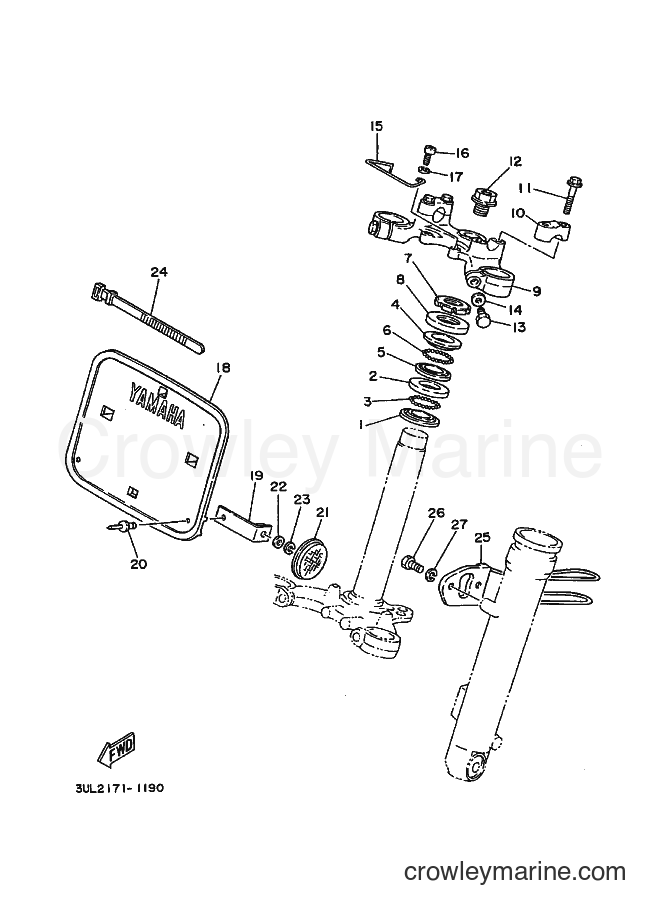 1991 Dirt Bike RT100 - RT100 (3UL2) [010] - STEERING