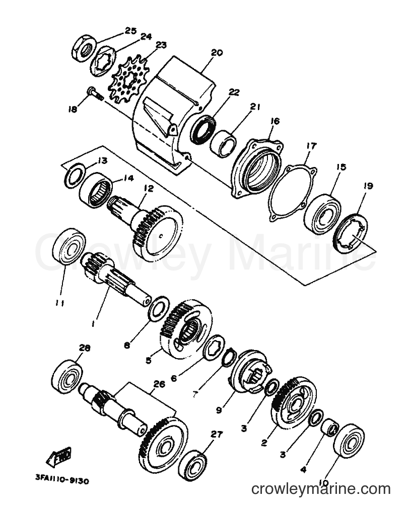 Yamaha Motors YFA1 (3FA4) [010] - TRANSMISSION