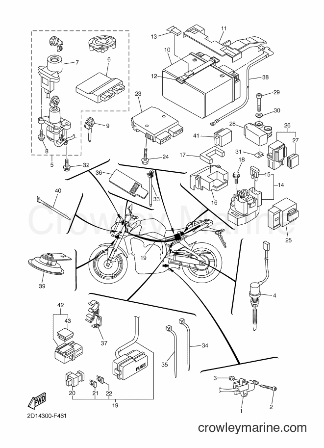 2010 Street Bike FZ1-N - FZ1-N (2D1R) [010] - ELECTRICAL 2