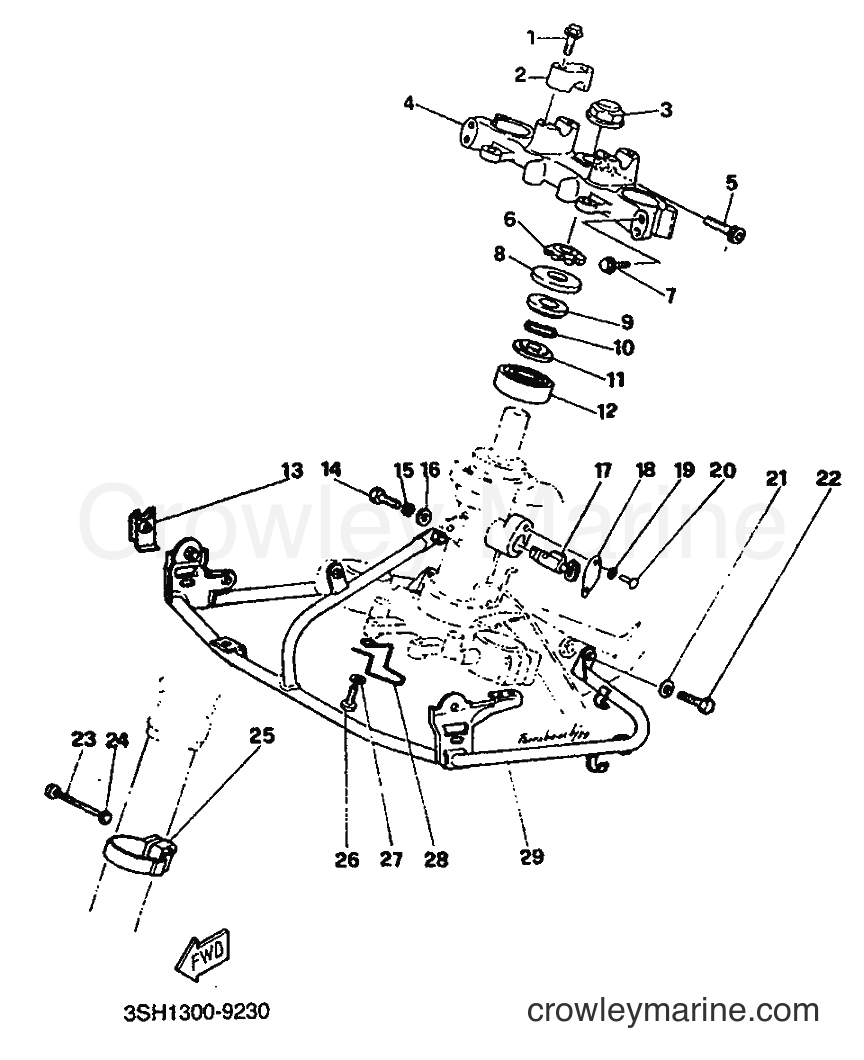1991 Dirt Bike TDR125 - TDR125 (3SH2) [999] - STEERING