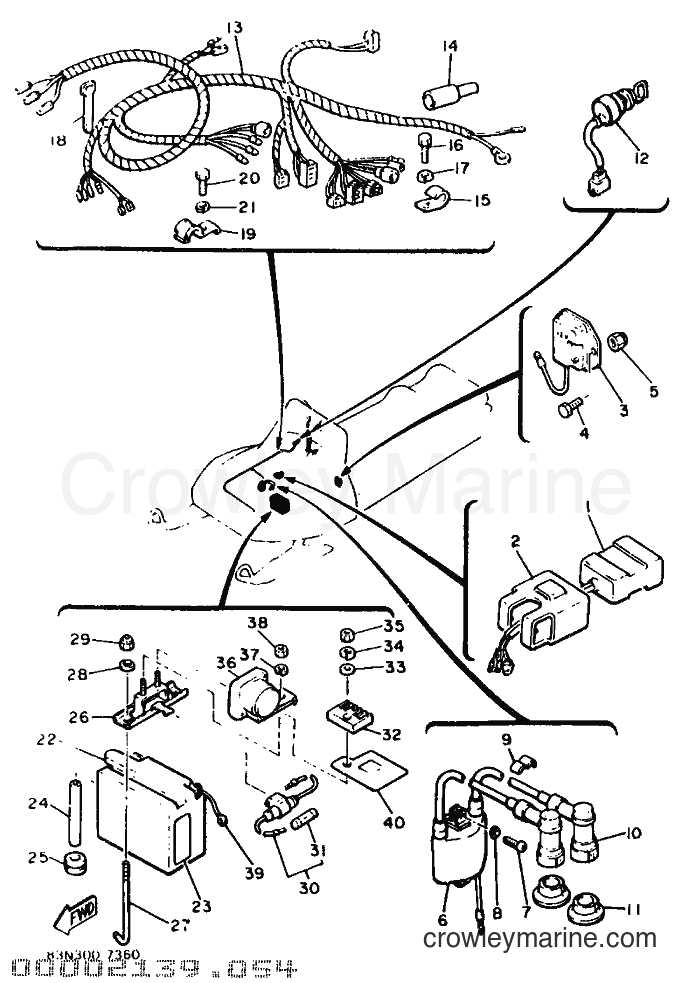 1987 Snowmobile XL540L - XL540L (83N) [999] - ELECTRICAL 1