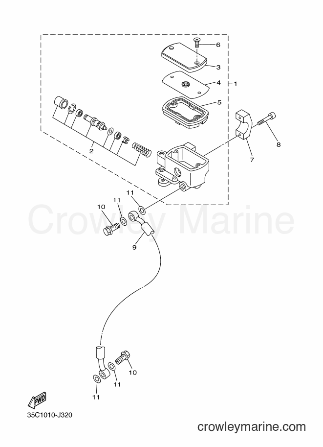 Yamaha Motors XVS400 (35C2) [010] - FRONT MASTER CYLINDER