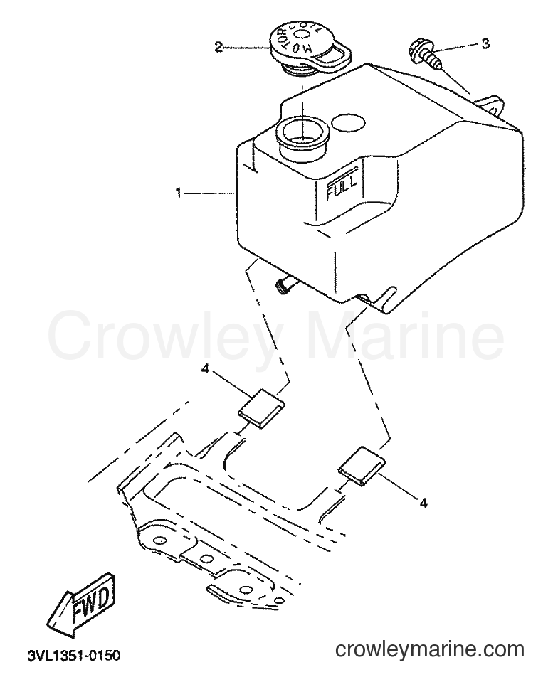 2000 Scooter CW50 - CW50 (5MS1) [999] - OIL TANK