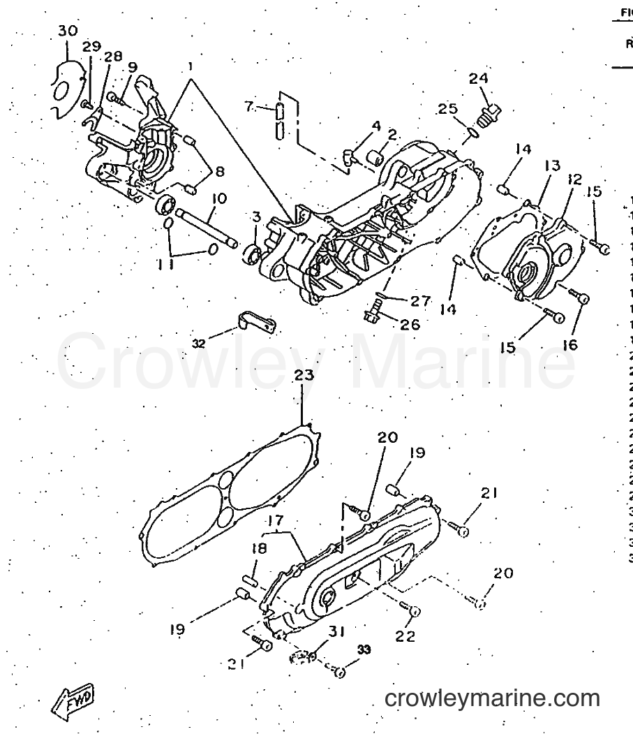 1997 Scooter CW50RSP - CW50RSP (4UR7) [999] - CRANKCASE