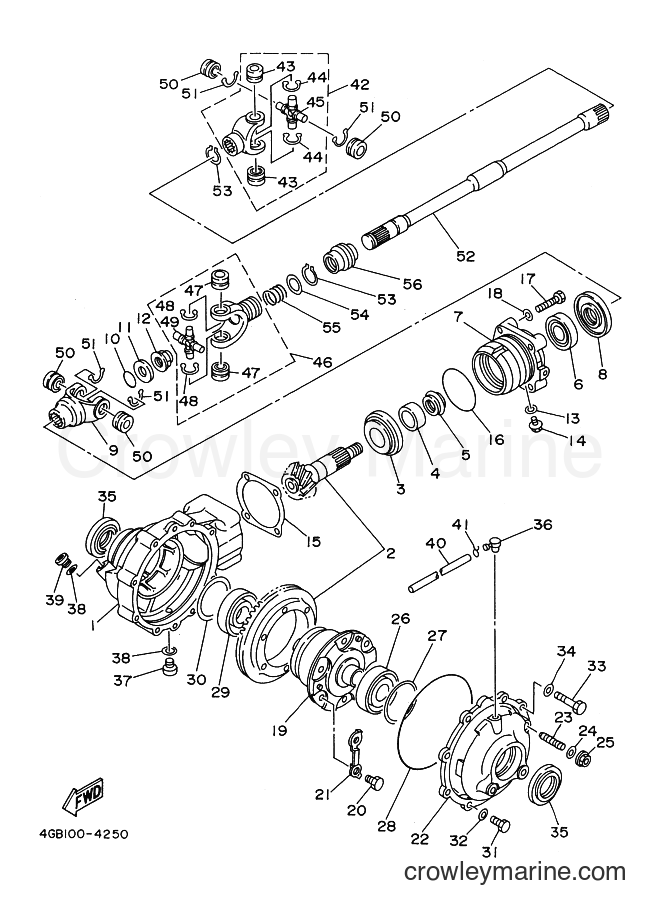 1994 ATV YFM400FW - YFM400FW (4GB5) [010] - FRONT DIFFERENTIAL