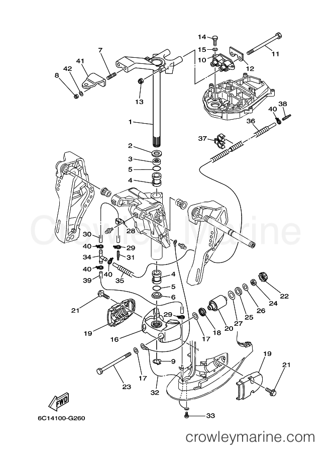 Yamaha Motors F50FETL (6C14) [090] - BRACKET 3