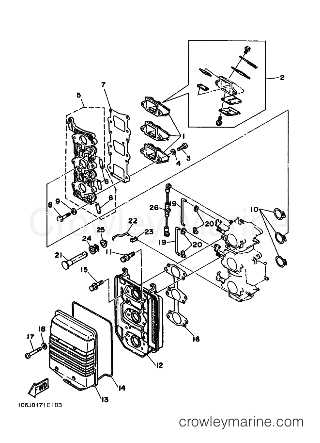 Yamaha Motors 30D (6J8) [030] - INTAKE