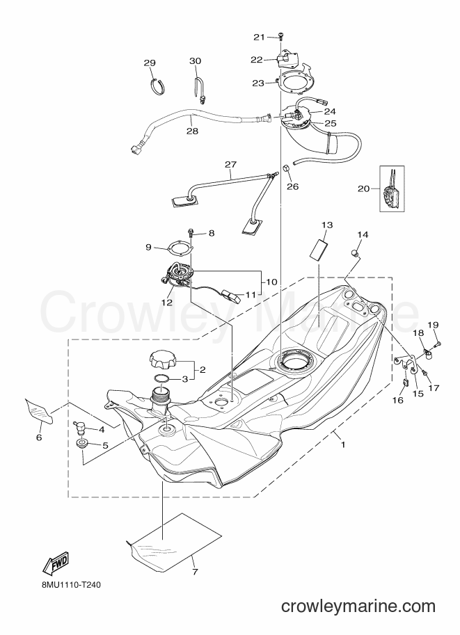 2018 Snowmobile SRN10D - SRN10D (8MU1) [010] - FUEL TANK 1