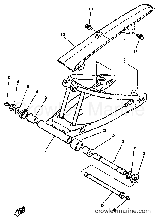 Yamaha Motors RD350LC (4L0) [999] - REAR ARM