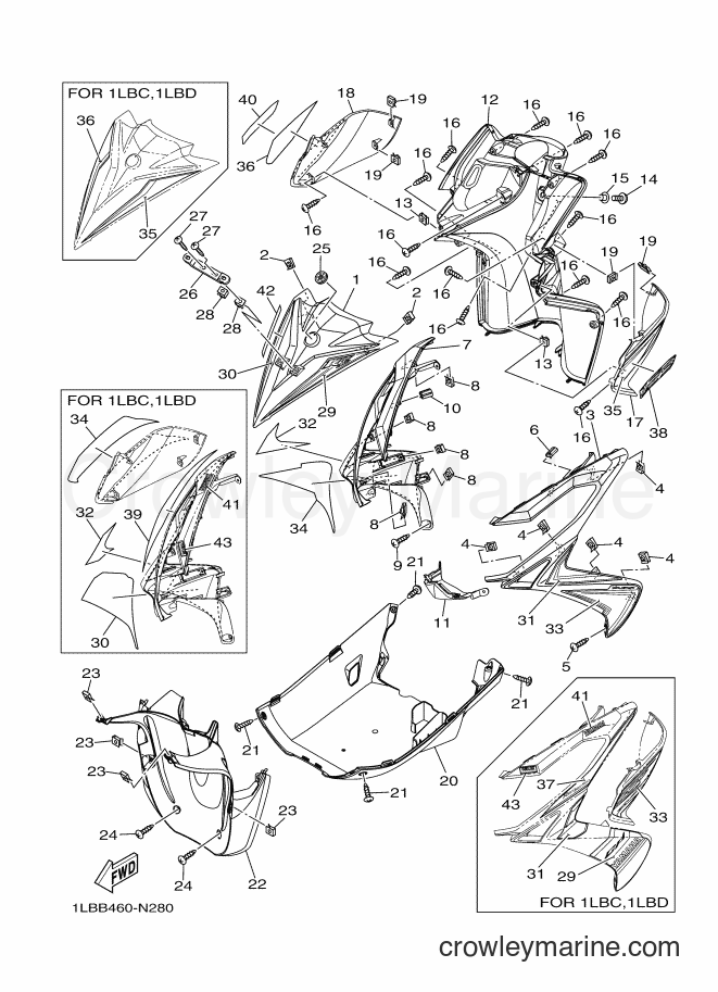 Yamaha Motors AL125FC (1LBB) [010] - LEG SHIELD