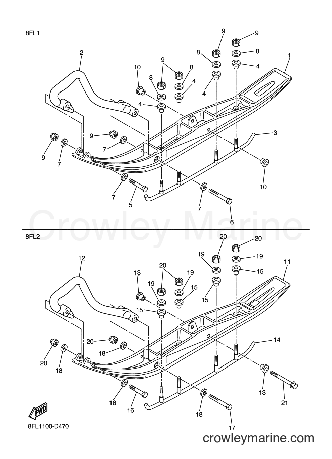 2005 Snowmobile RS10ST - RS10ST (8FL1) [020] - ALTERNATE SKI