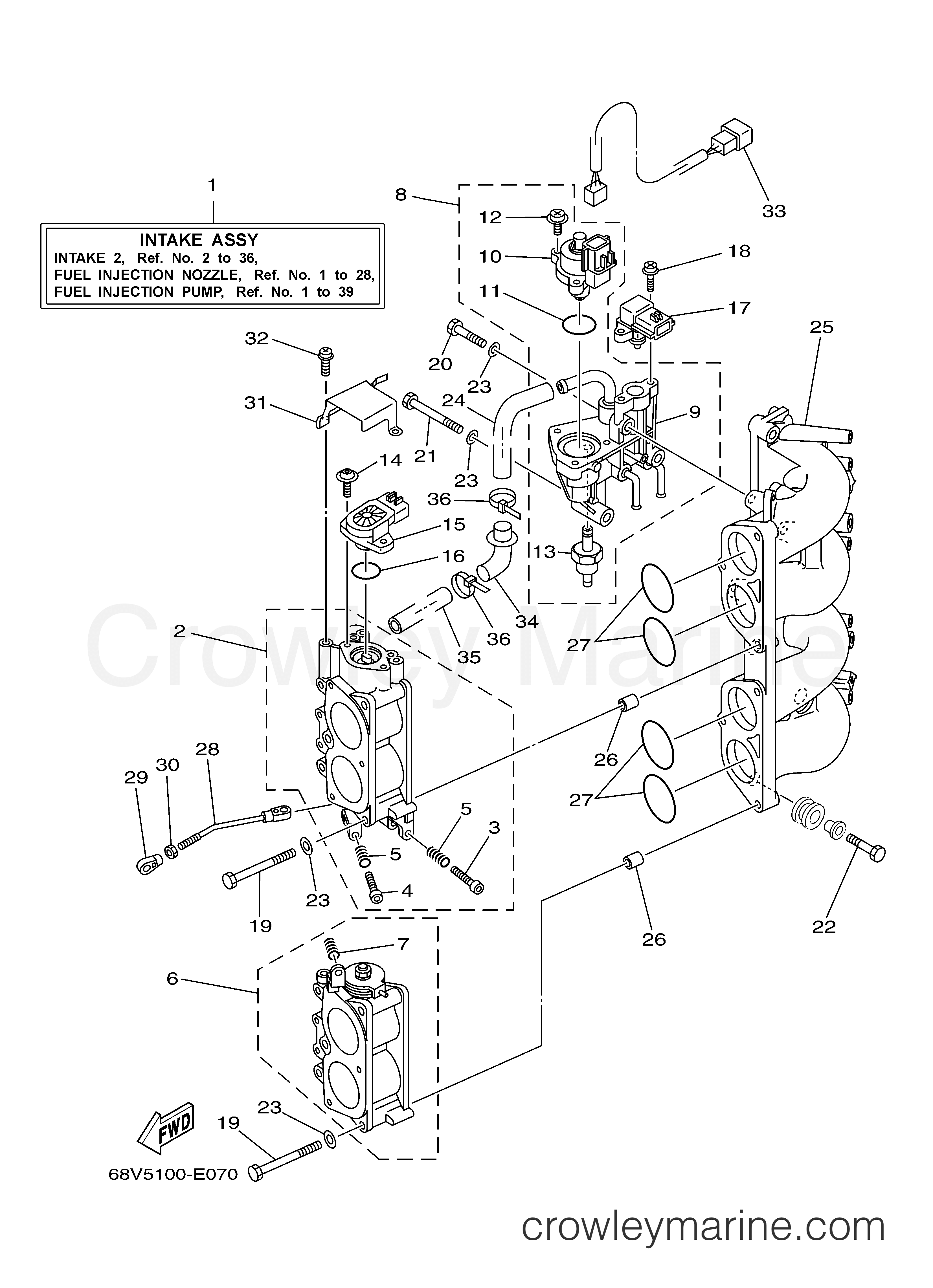 Yamaha Motors LF115TXR - INTAKE 2