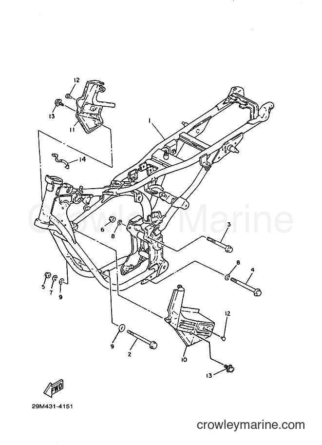 2001 Street Bike RX-K - RX-K (3KA9) [010] - FRAME