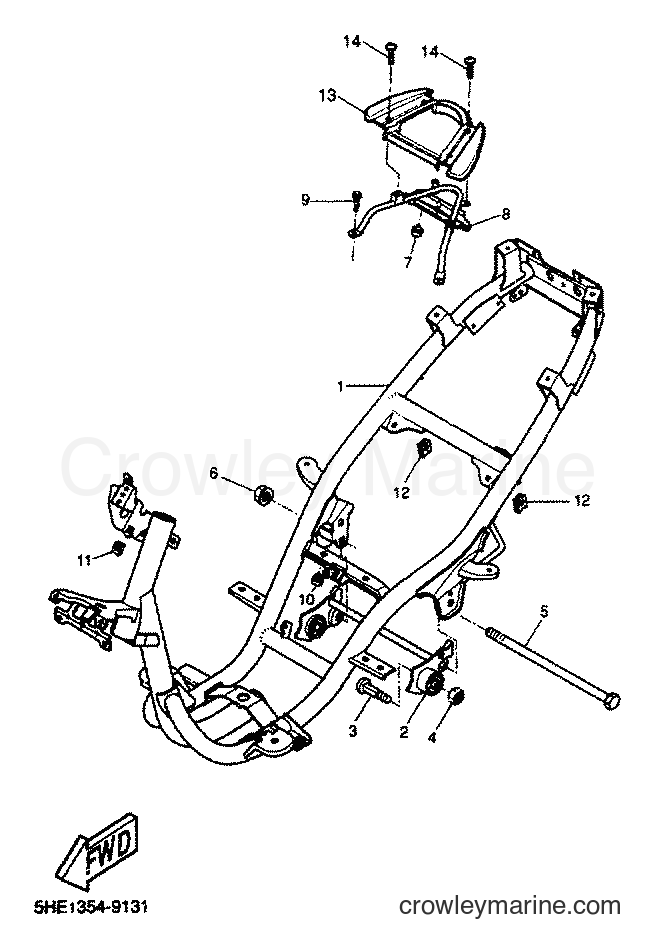 2001 Scooter YQ50 - YQ50 (5PU1) [020] - FRAME