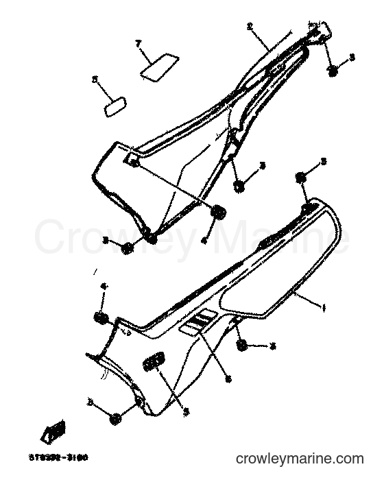 1983 Scooter DT80MX - DT80MX (36N) [999] - SIDE COVER
