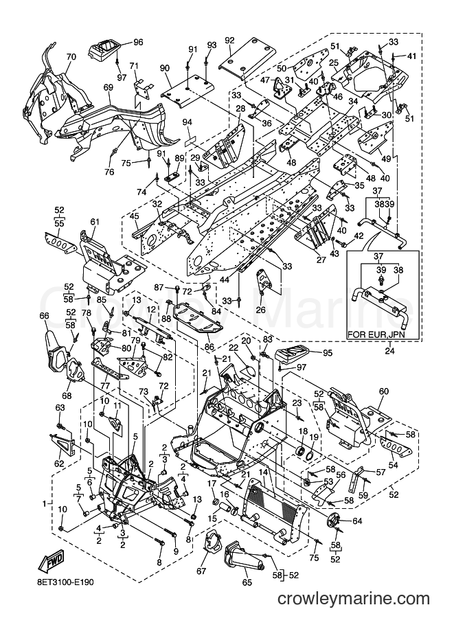 2006 Snowmobile RSV10 - RSV10 (8FM3) [010] - FRAME