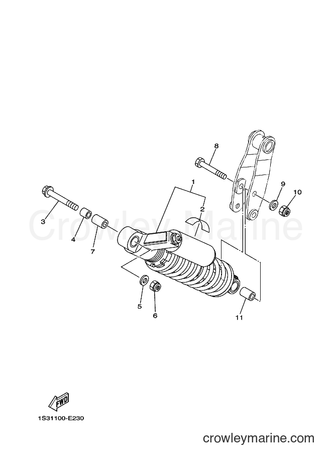 2012 ATV YFM700R - YFM700R (1ASH) [010] - REAR SUSPENSION
