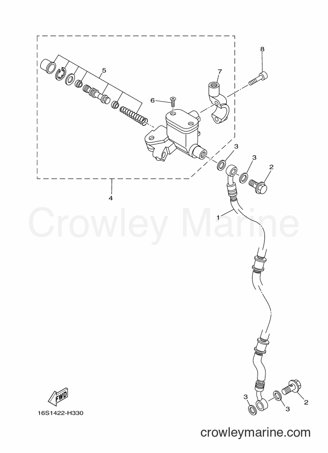 2009 Scooter T110LE - T110LE (16S2) [010] - FRONT MASTER CYLINDER