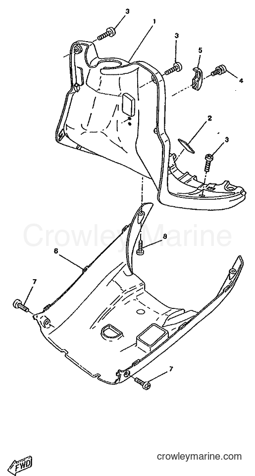 1996 Scooter CW50RS - CW50RS (4YA1) [999] - LEG SHIELD