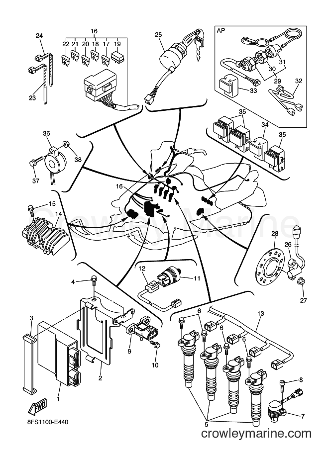 Yamaha Motors RX10M (8FS1) [020] - ELECTRICAL 1