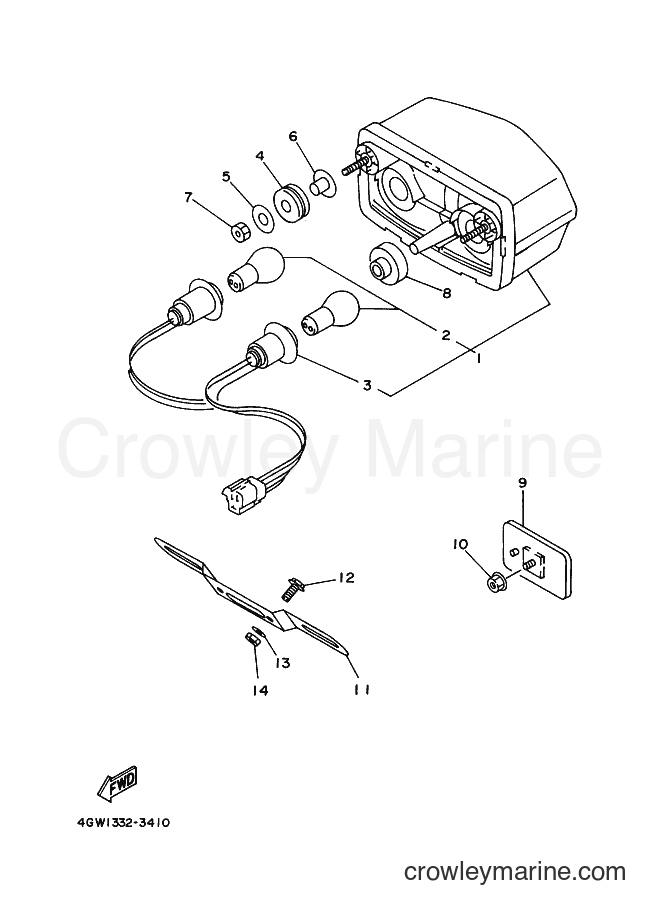 2000 Dirt Bike TDR125 - TDR125 (5AN7) [010] - TAILLIGHT