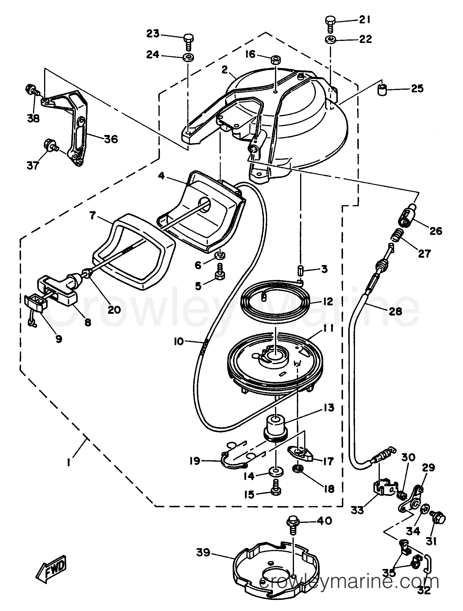 Yamaha Motors 25MSHU - STARTER