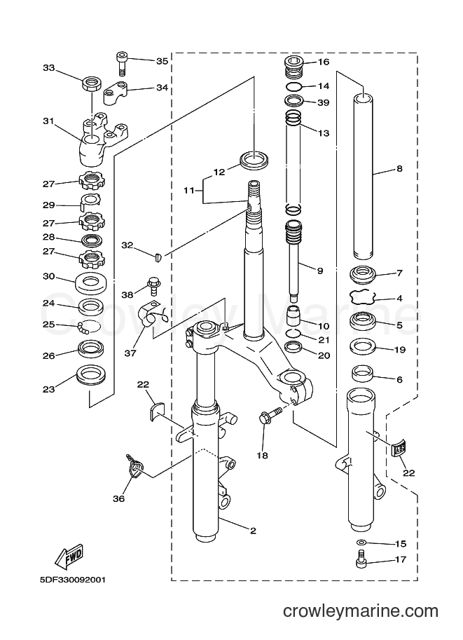 Yamaha Motors YP250A (5DF3) [010] - STEERING