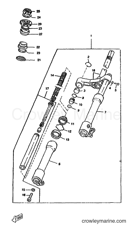 Yamaha Motors CW50RS (4VB1) [999] - FRONT FORK