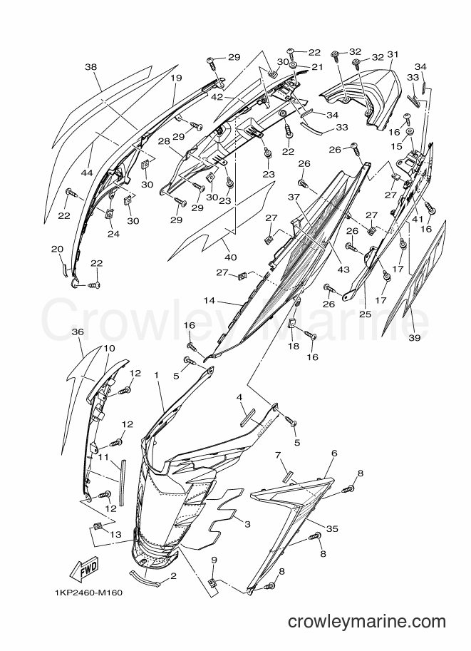 2013 Scooter AL115FX - AL115FX (1KP2) [010] - SIDE COVER