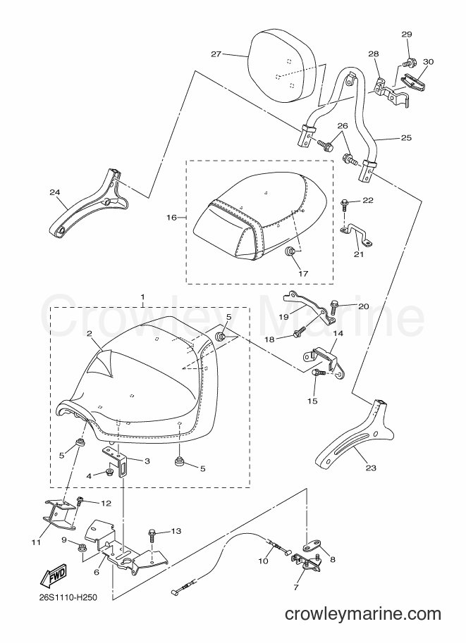 Yamaha Motors XVS950CT (26SC) [020] - SEAT
