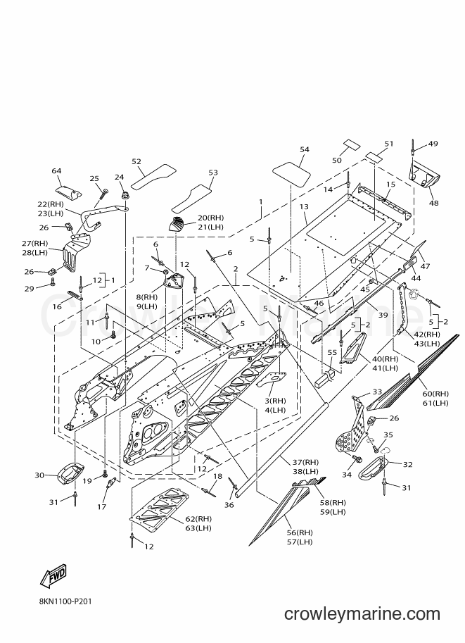 2015 Snowmobile SRV10RL - SRV10RL (8KN2) [010] - FRAME 2