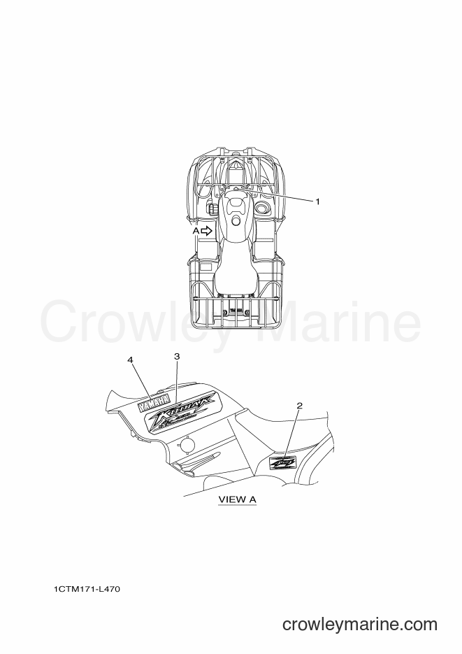 2012 ATV YFM450FWAD - YFM450FWAD (1CTM) [010] - GRAPHICS