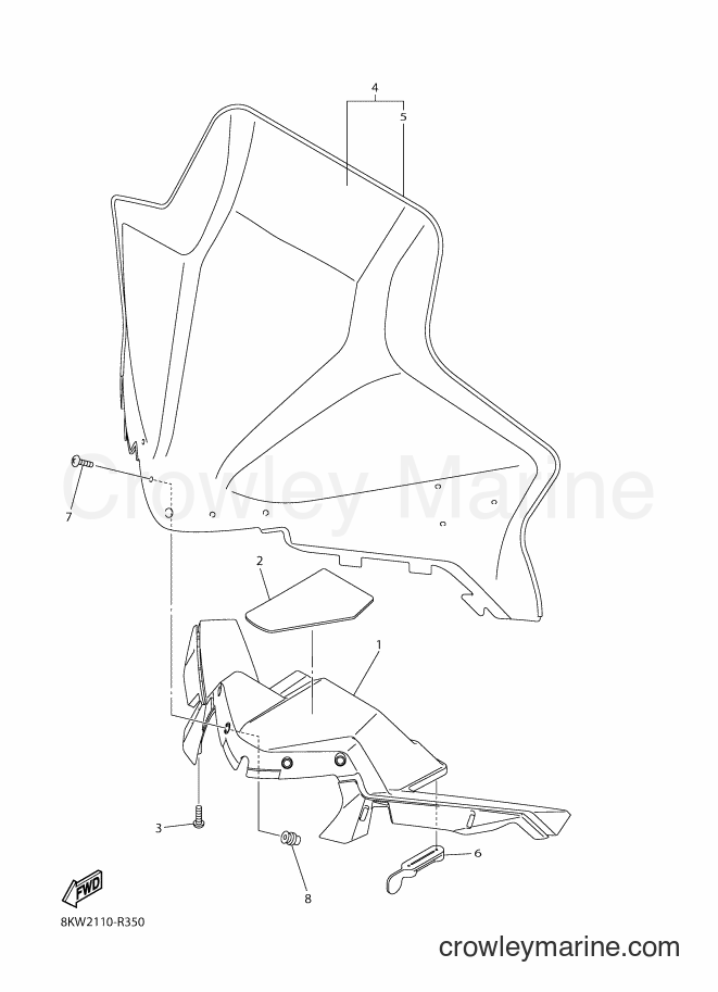Yamaha Motors VK10F (8KW4) [020] - WINDSHIELD